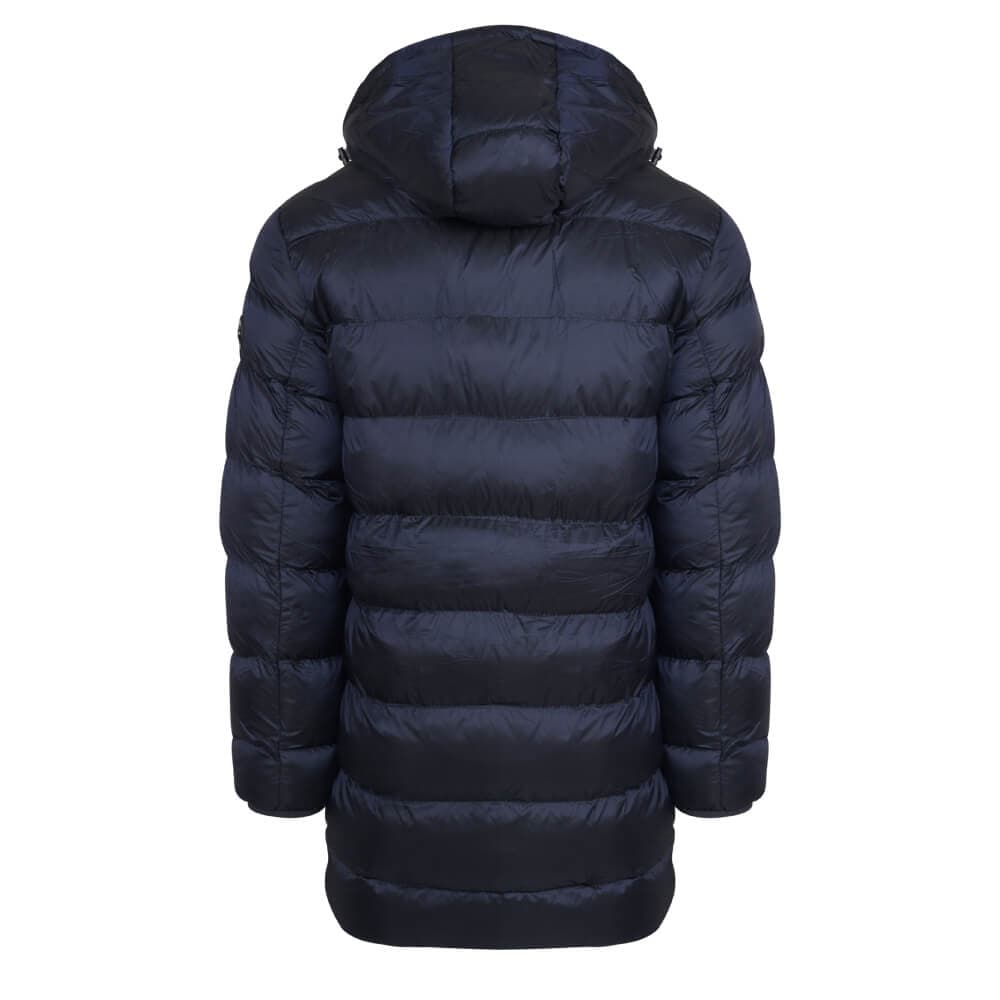 Puffer Long Jacket Μπλε Σκούρο (Modern Fit) New Arrival