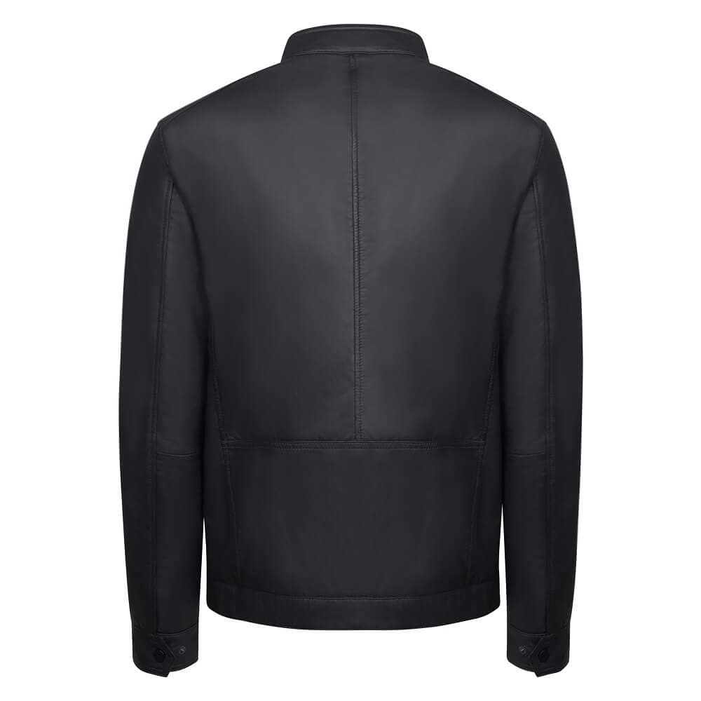 Racer Jacket Μαύρο 100% Leather (Modern Fit) New Arrival