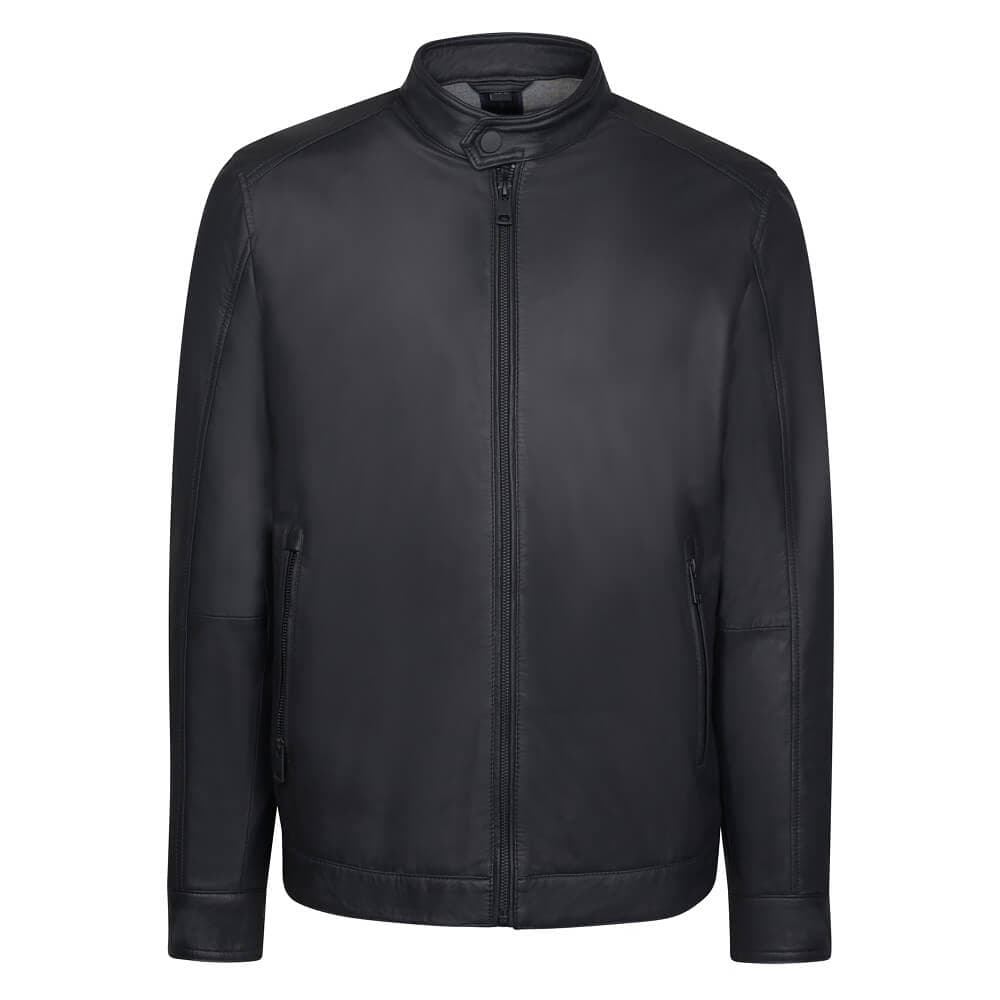 Men's Leather Jackets Prince Oliver Black
