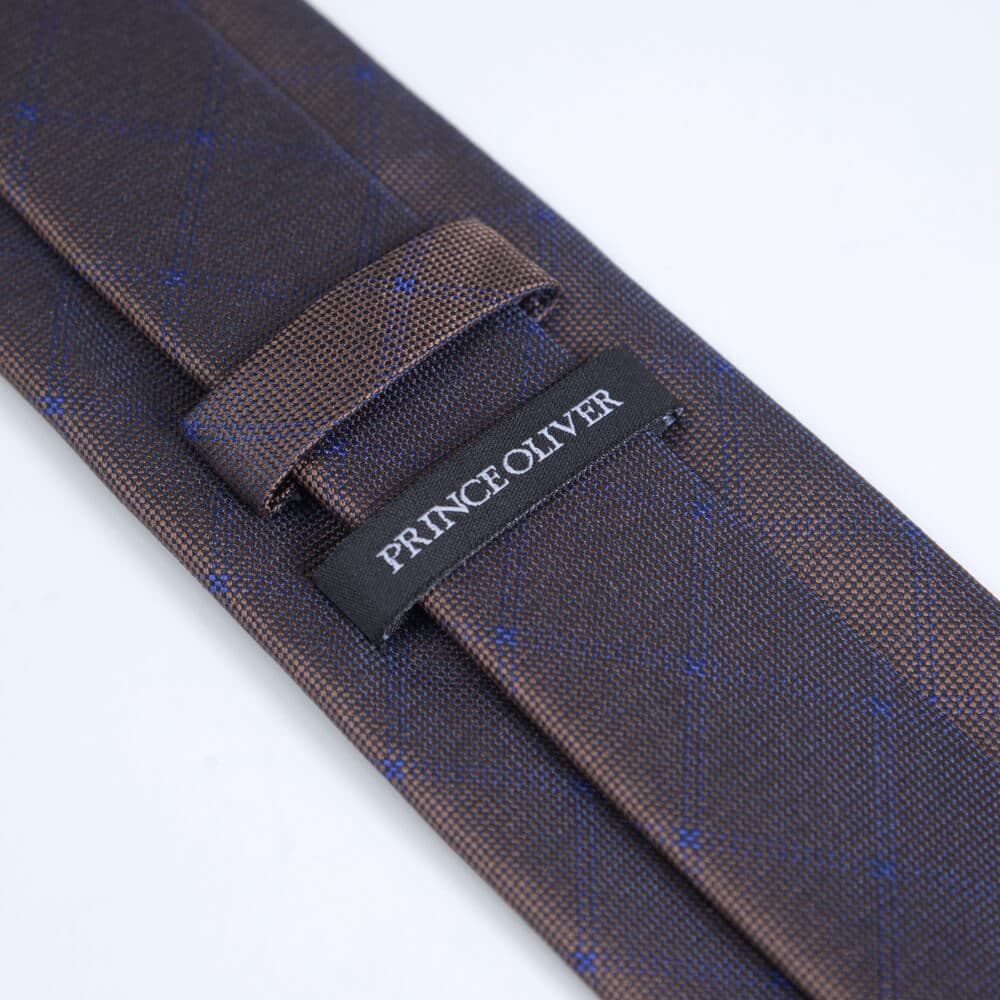 Γραβάτα Καρό Καφέ (Φάρδος 7 cm) New Arrival