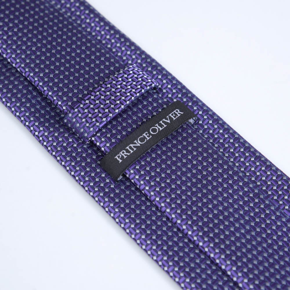 Γραβάτα Με Μικροσχέδιο Μωβ (Φάρδος 7 cm) New Arrival