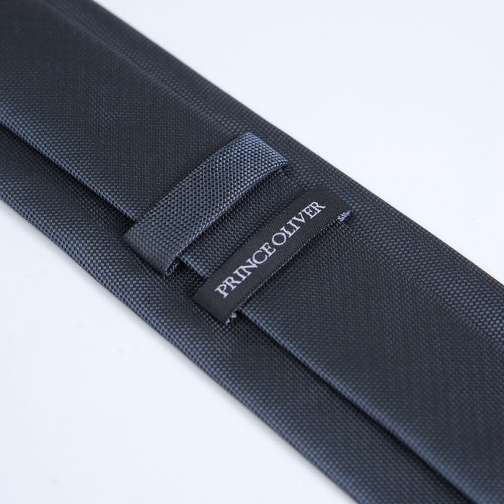 Γραβάτα Με Μικροσχέδιο Γκρι Σκούρο (Φάρδος 7 cm) New Arrival