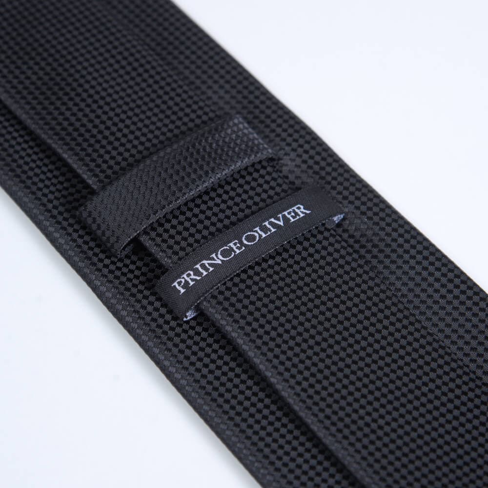 Γραβάτα Με Μικροσχέδιο Μαύρη (Φάρδος 7 cm) New Arrival