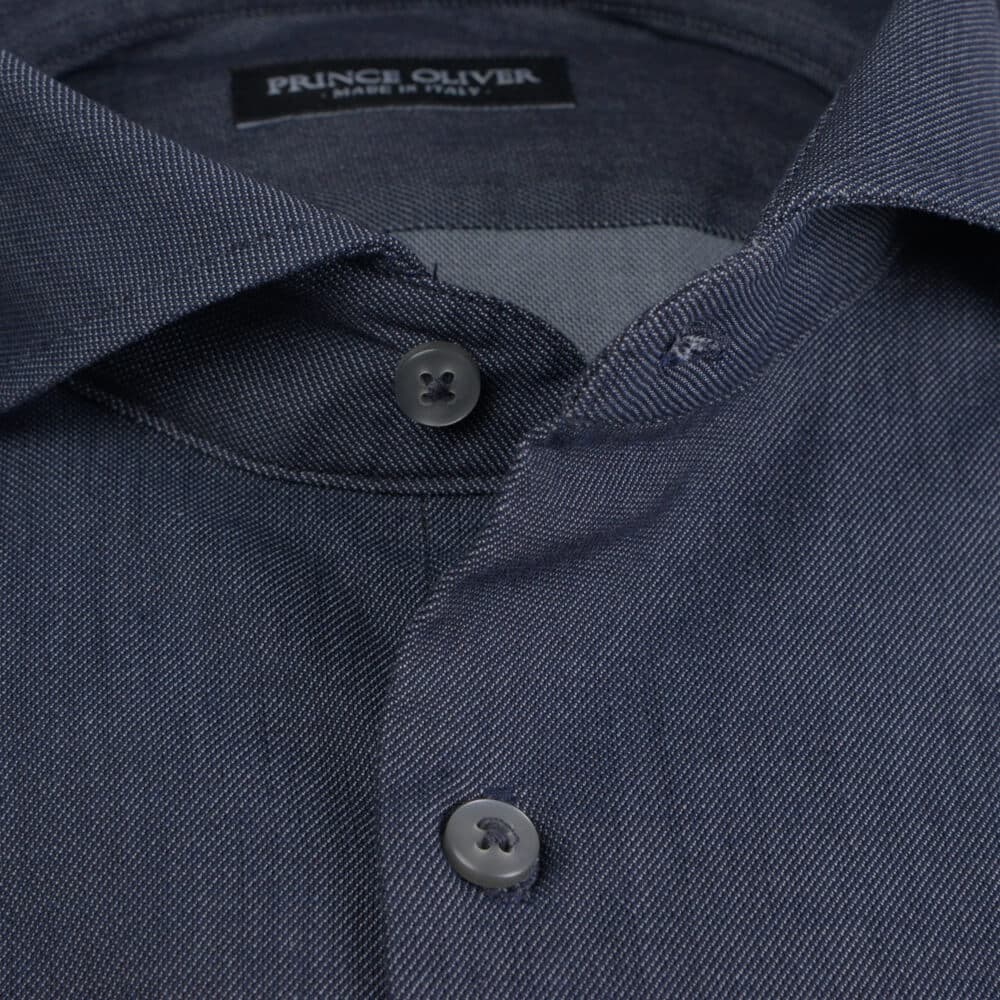 Superior Πουκάμισο Mπλε 100% Fine Cotton (Modern Fit) New Arrival