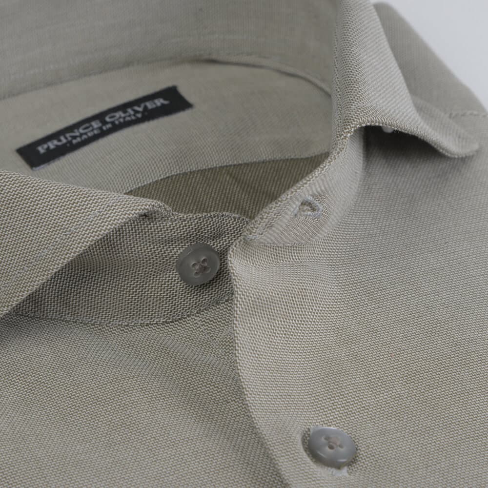 Superior Πουκάμισο Μπεζ 100% Fine Cotton (Modern Fit) New Arrival