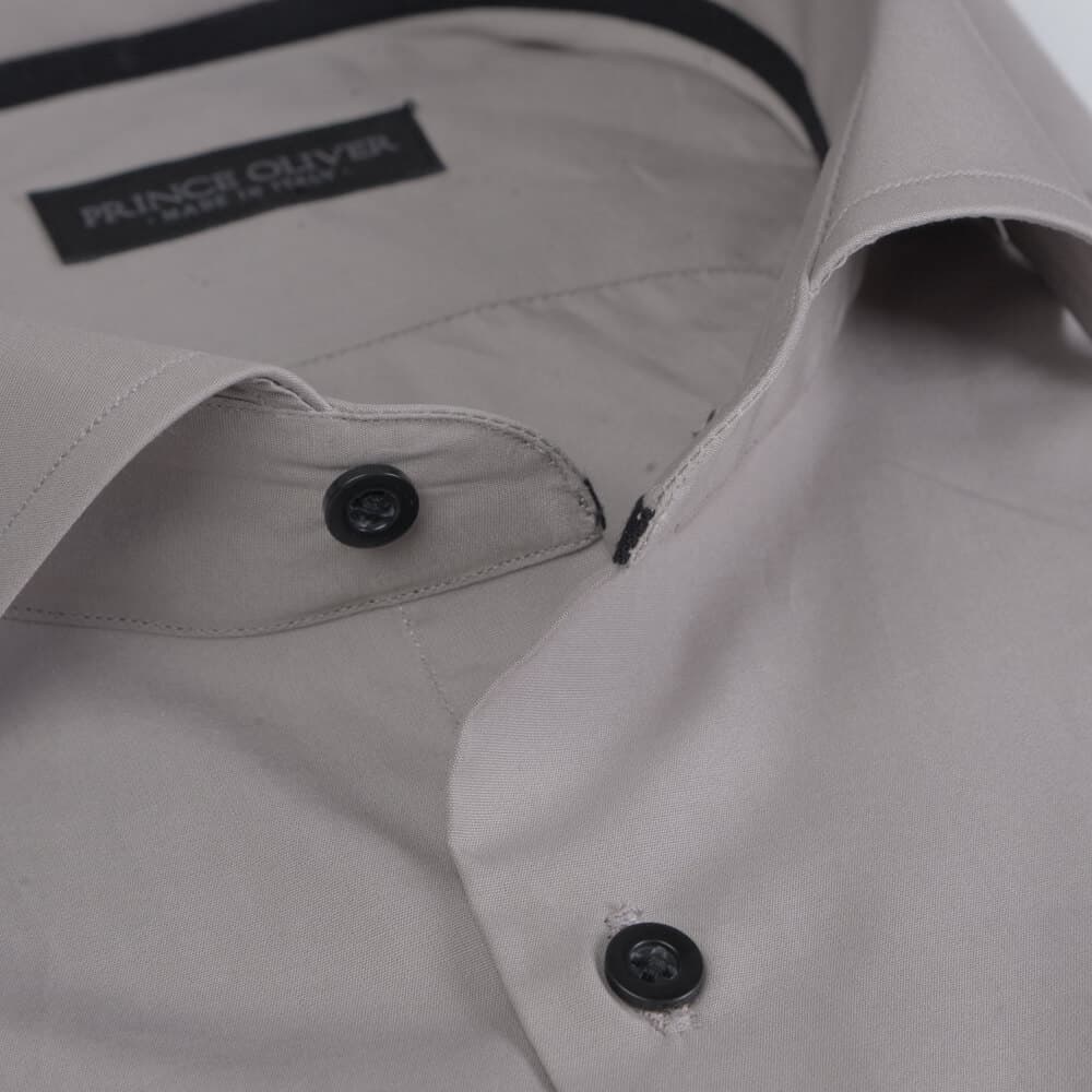 Superior Πουκάμισο Γκρι 100% Fine Cotton (Modern Fit) New Arrival