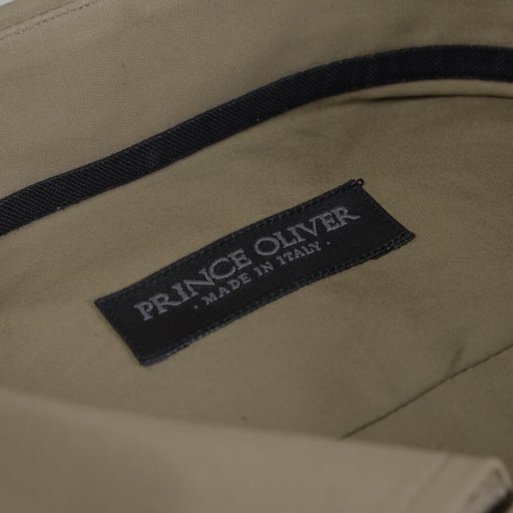 Superior Πουκάμισο Λαδί 100% Fine Cotton (Modern Fit) New Arrival