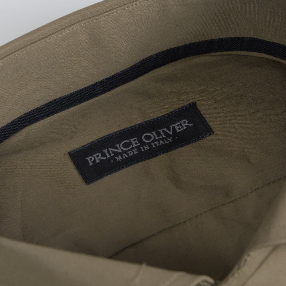 Superior Πουκάμισο Χακί 100% Fine Cotton (Modern Fit) New Arrival