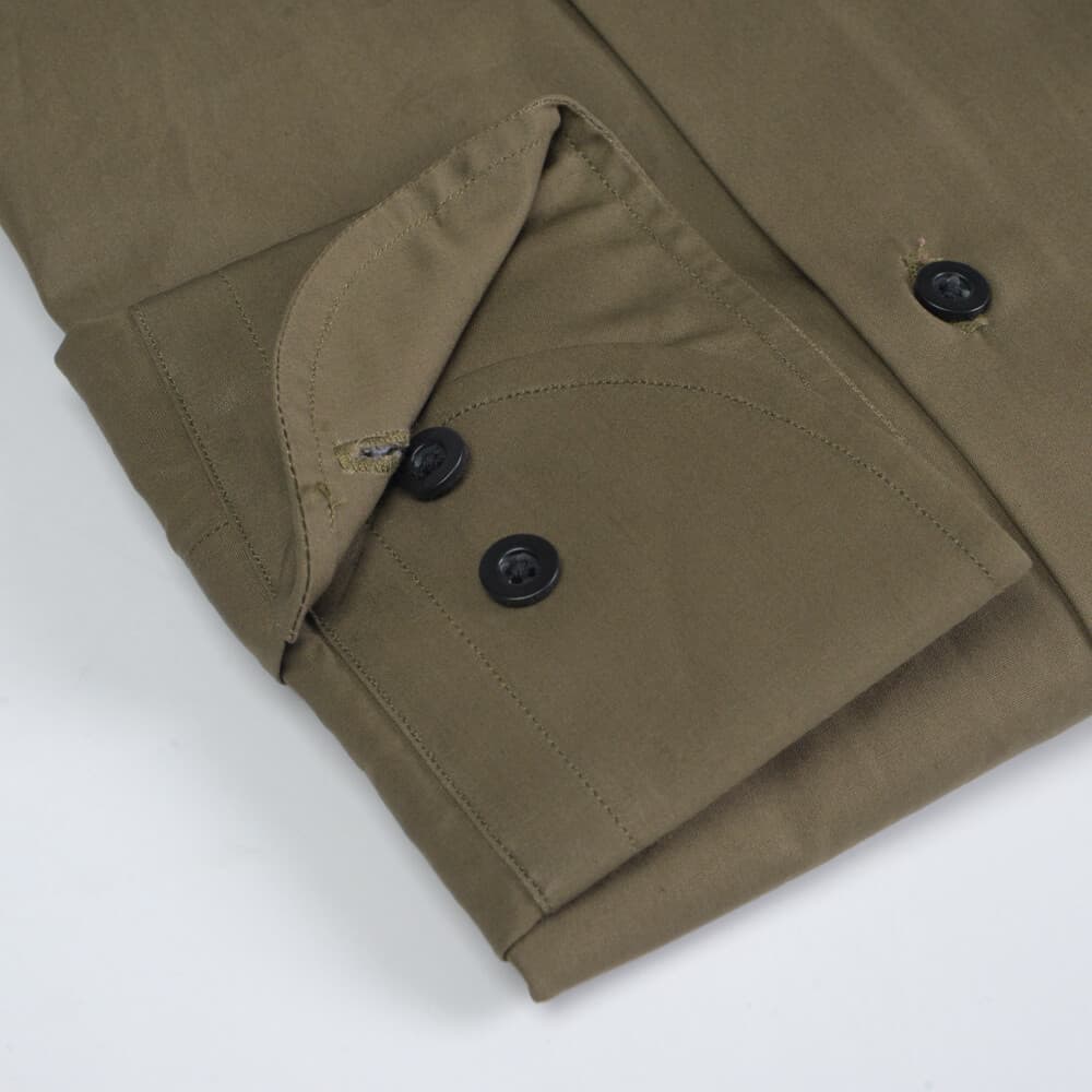 Superior Πουκάμισο Χακί 100% Fine Cotton (Modern Fit) New Arrival