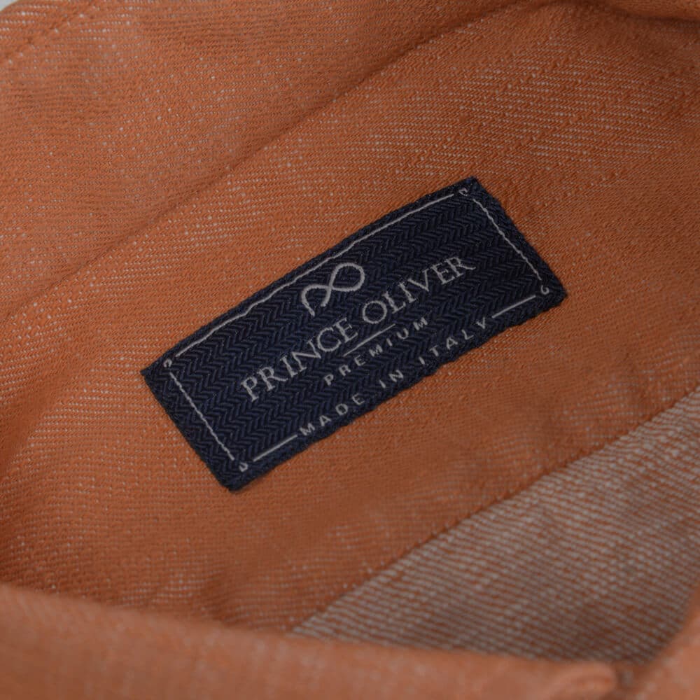 Superior Πουκάμισο Πορτοκαλί 100% Fine Cotton (Modern Fit) New Arrival