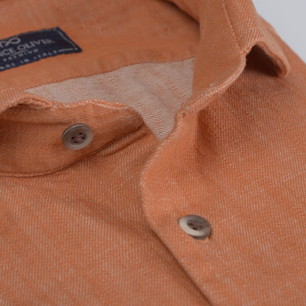 Superior Πουκάμισο Πορτοκαλί 100% Fine Cotton (Modern Fit) New Arrival