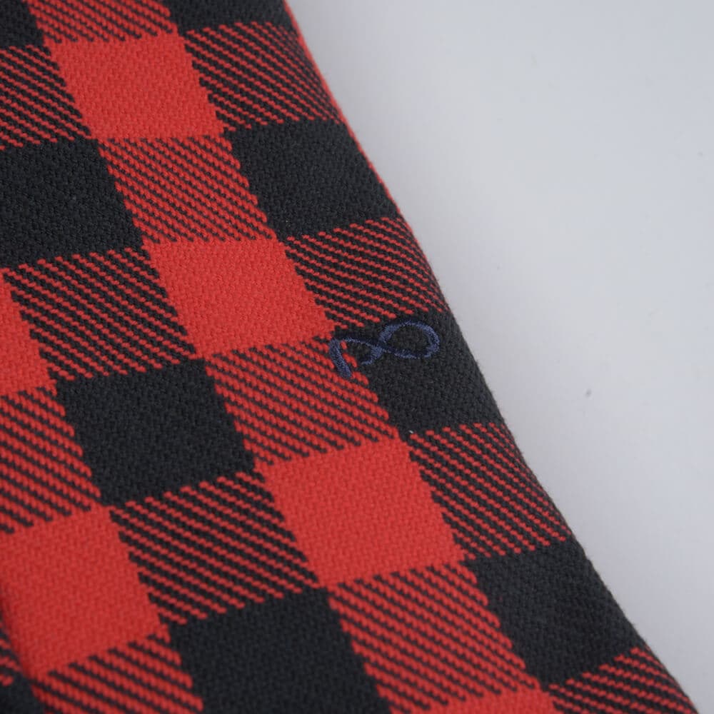 Custom Fit Plaid Πουκάμισο Κόκκινο (Modern Fit) New Arrival