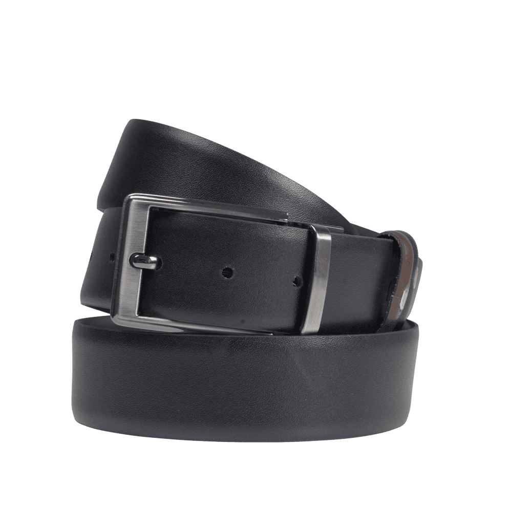 Ζώνη Formal Διπλής Όψης Καφέ/Μαύρο 100% Leather New Arrival