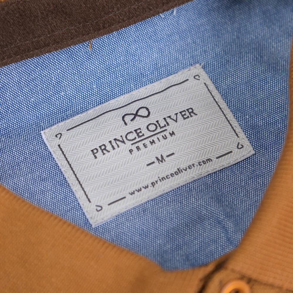 Signature Long Sleeve Polo Καμηλό (Modern Fit) New Arrival