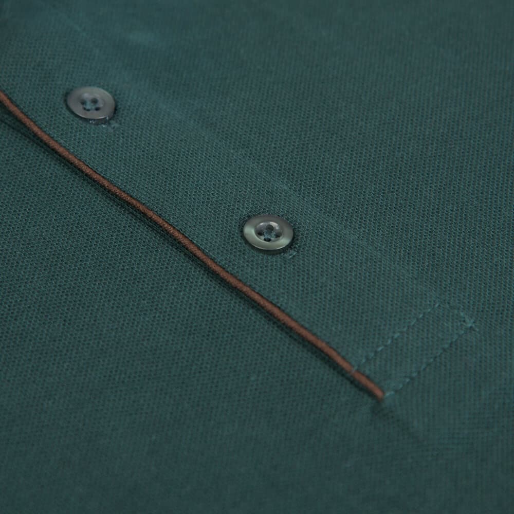 Signature Long Sleeve Polo Πράσινο (Modern Fit) New Arrival