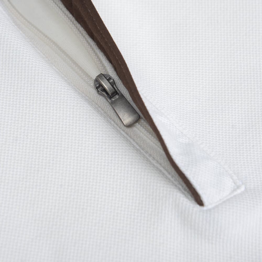 Premium Half Zip Μπλούζα Λευκή (Modern Fit) New Arrival