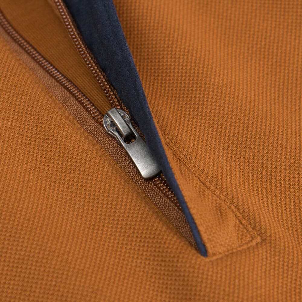 Premium Half Zip Μπλούζα Καμηλό (Modern Fit) New Arrival