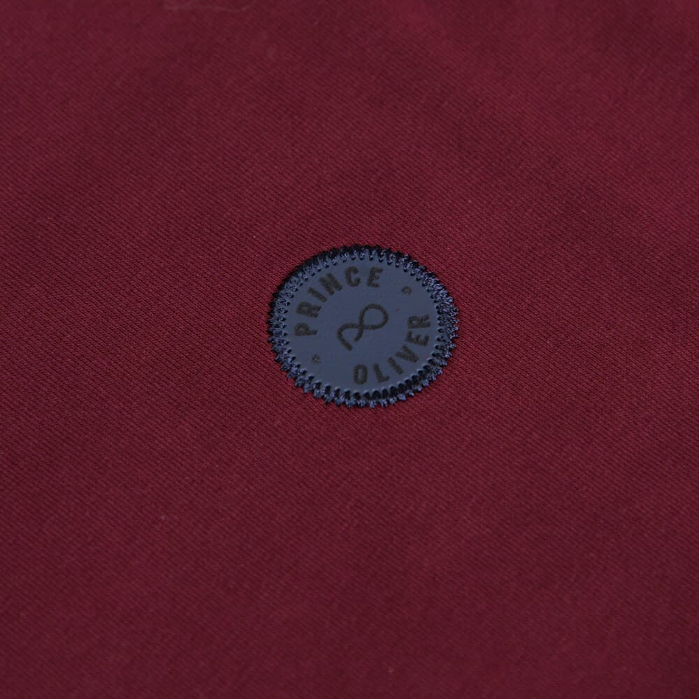 Signature Long Sleeve Mao Polo Μπορντώ (Modern Fit) New Arrival