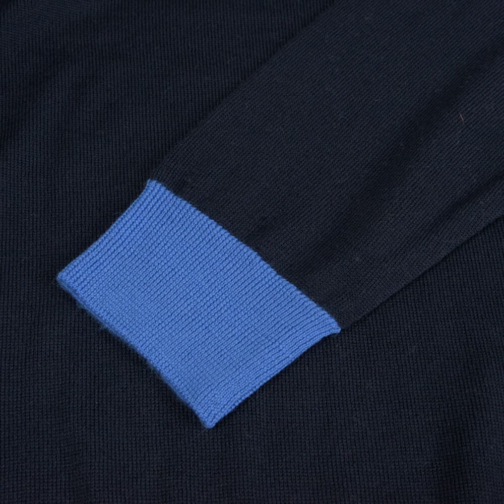 Πλεκτή Μπλούζα Μπλε (Modern Fit) New Arrival