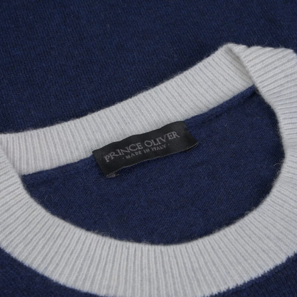 Πλεκτή Μπλούζα Μπλε (Modern Fit) New Arrival