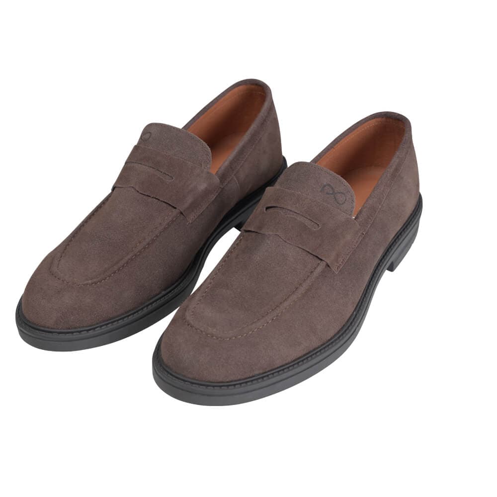 Suede Leather Loafers Καφέ New Arrivals