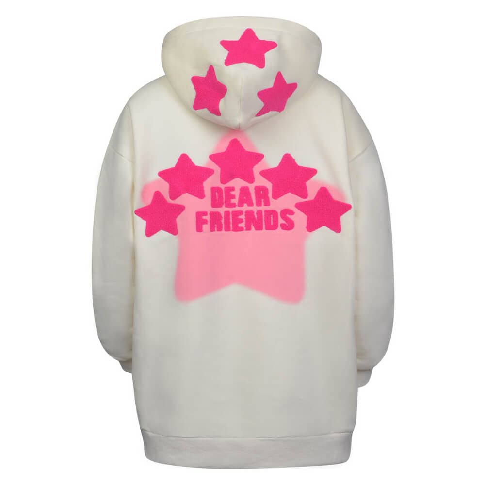 Γυναικείο Hooded Φούτερ Με Σχέδιο Εκρού New Arrival