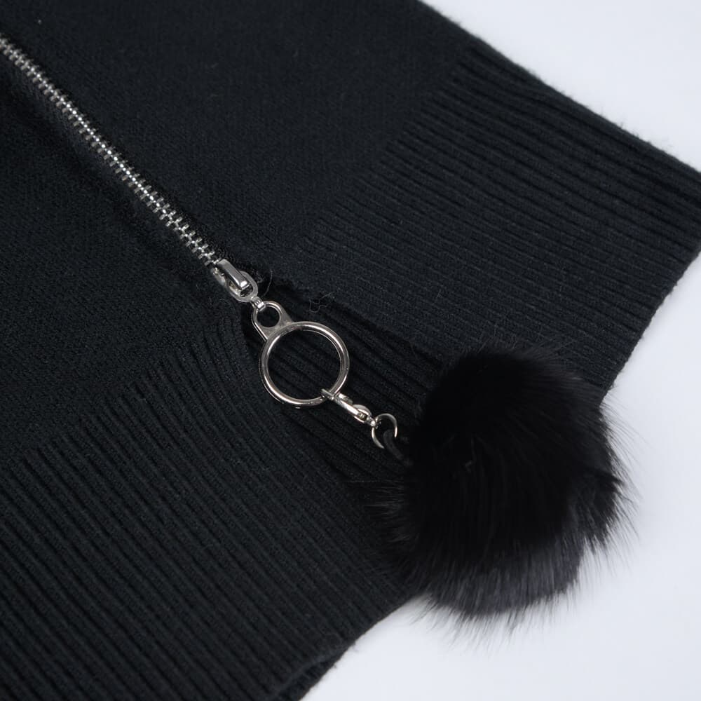 Γυναικείο Πουλόβερ Μαύρο Με Διακοσμητικά Στοιχεία New Arrival