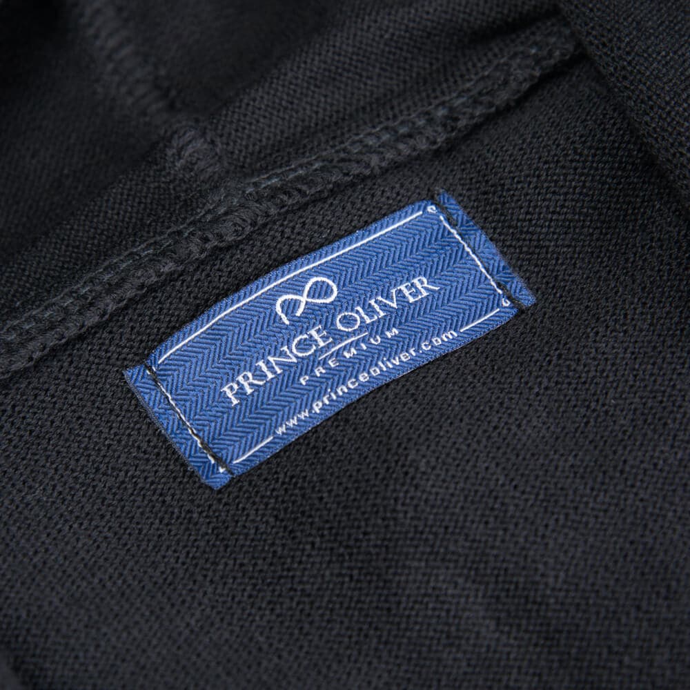 Full Zip Ζακέτα in Cotton Μαύρη με Κουκούλα (Modern Fit) New Arrival