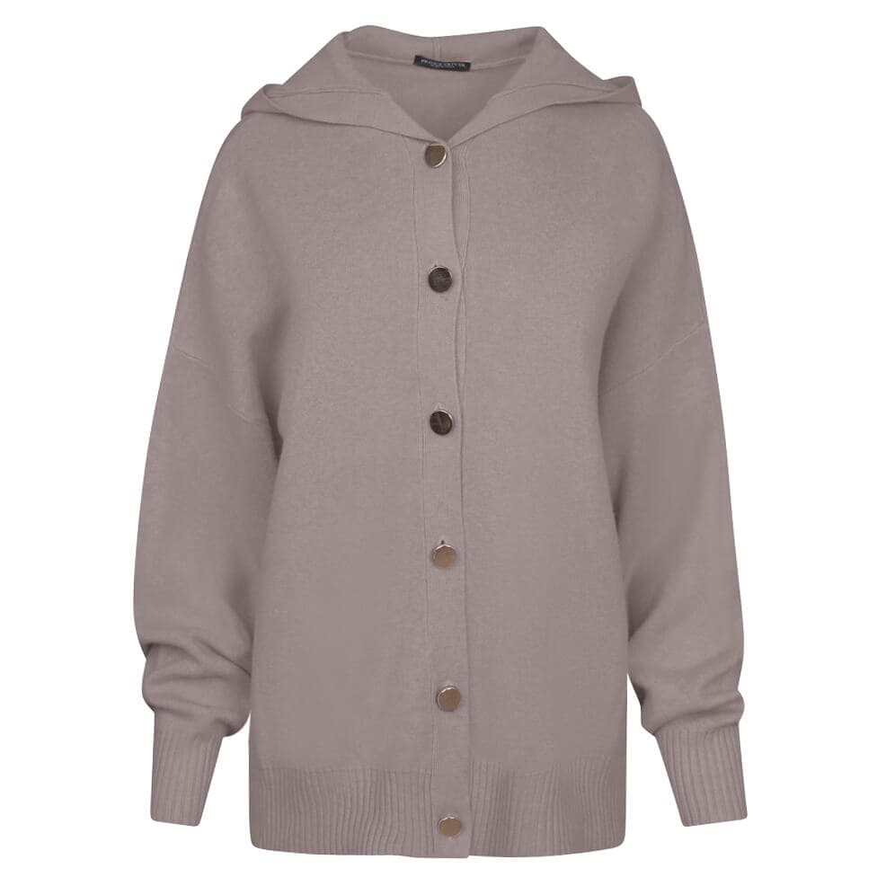 Γυναικεία Ζακέτα Πλεκτή Καφέ New Arrival