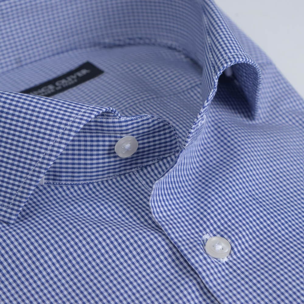 Superior Πουκάμισο Καρό Μπλε (Modern Fit) New Arrival