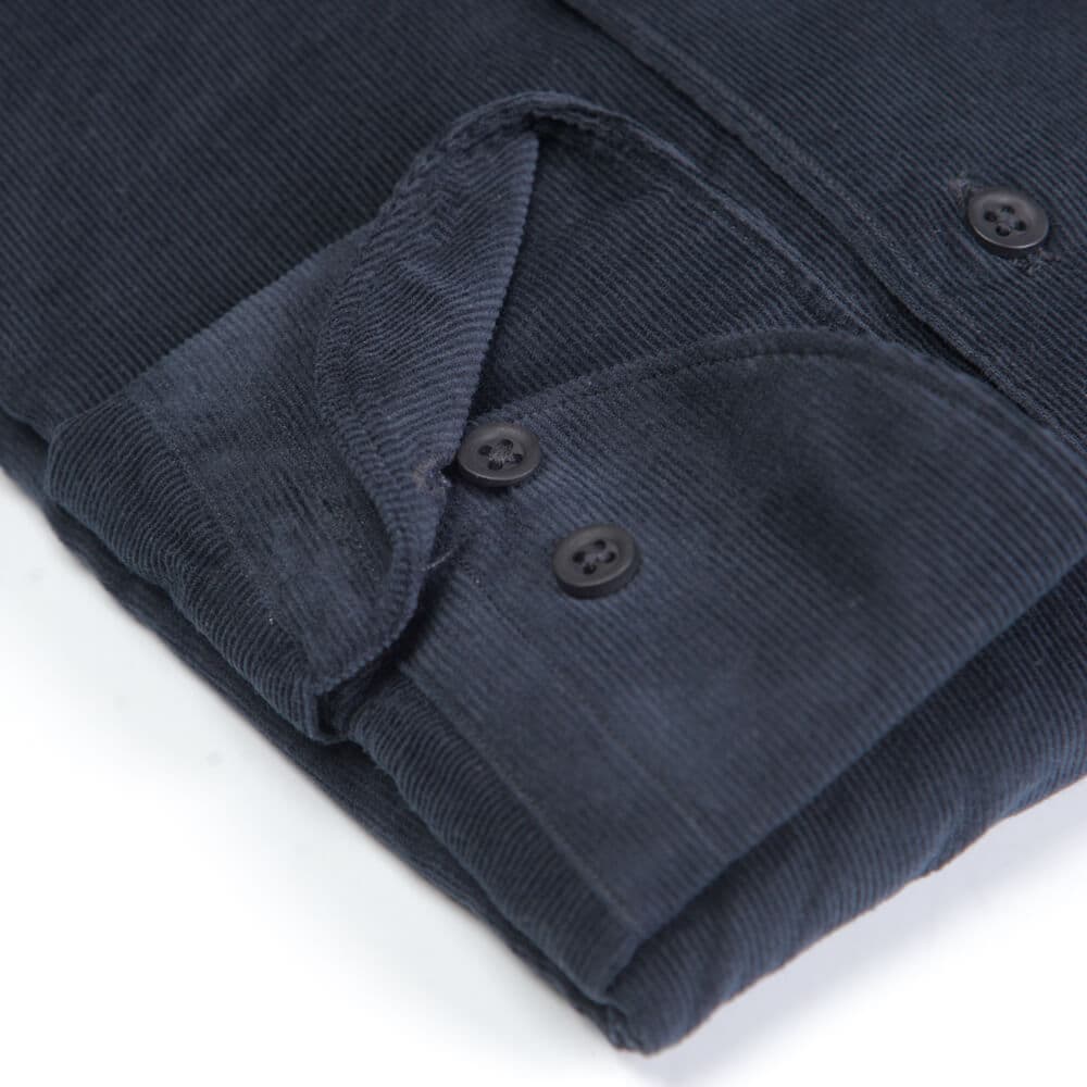 Superior Πουκάμισο Κοτλέ Μαύρο (Modern Fit) 100% Fine Cotton New Arrival