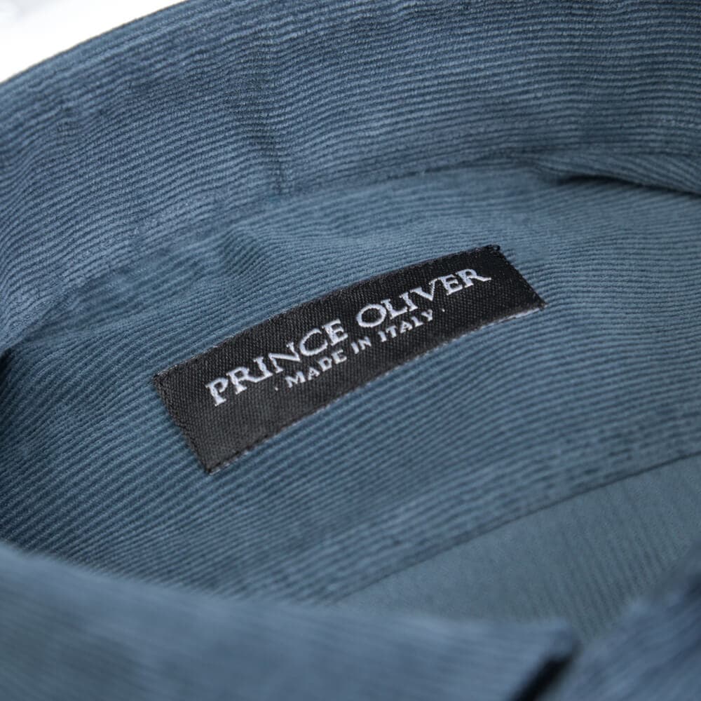 Superior Πουκάμισο Κοτλέ Γκρι (Modern Fit) 100% Fine Cotton New Arrival