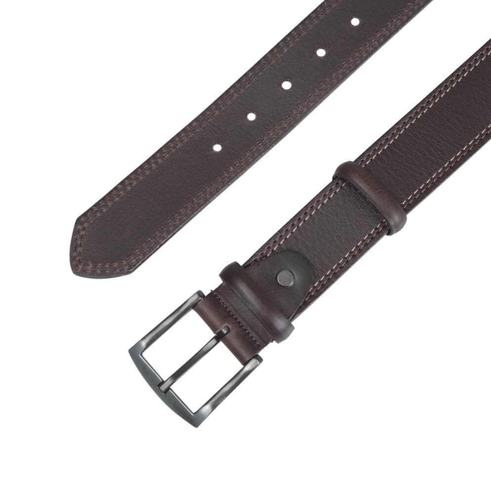 Ζώνη Καφέ Σκούρο 100% Leather New Arrivals