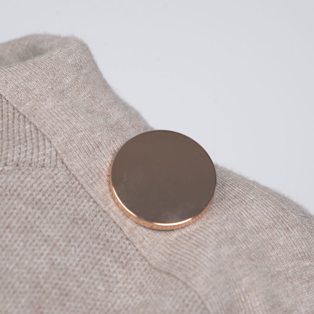 Πλεκτό Φόρεμα Με Διακοσμητικά Στοιχεία Καφέ New Arrival