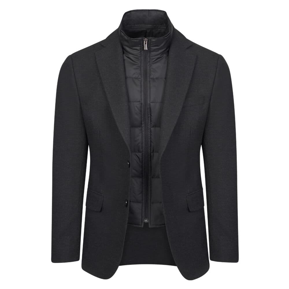 Σακάκι Με Επένδυση Ανθρακί (Modern Fit) New Arrival