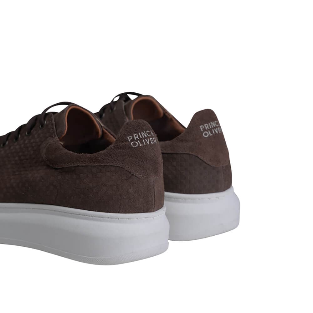 Low-Top Δερμάτινα Sneakers Καφέ New Arrival