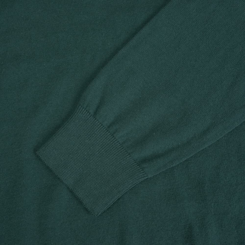 Logo-Embroidered Πουλόβερ Πράσινο Round Neck (Comfort Fit)