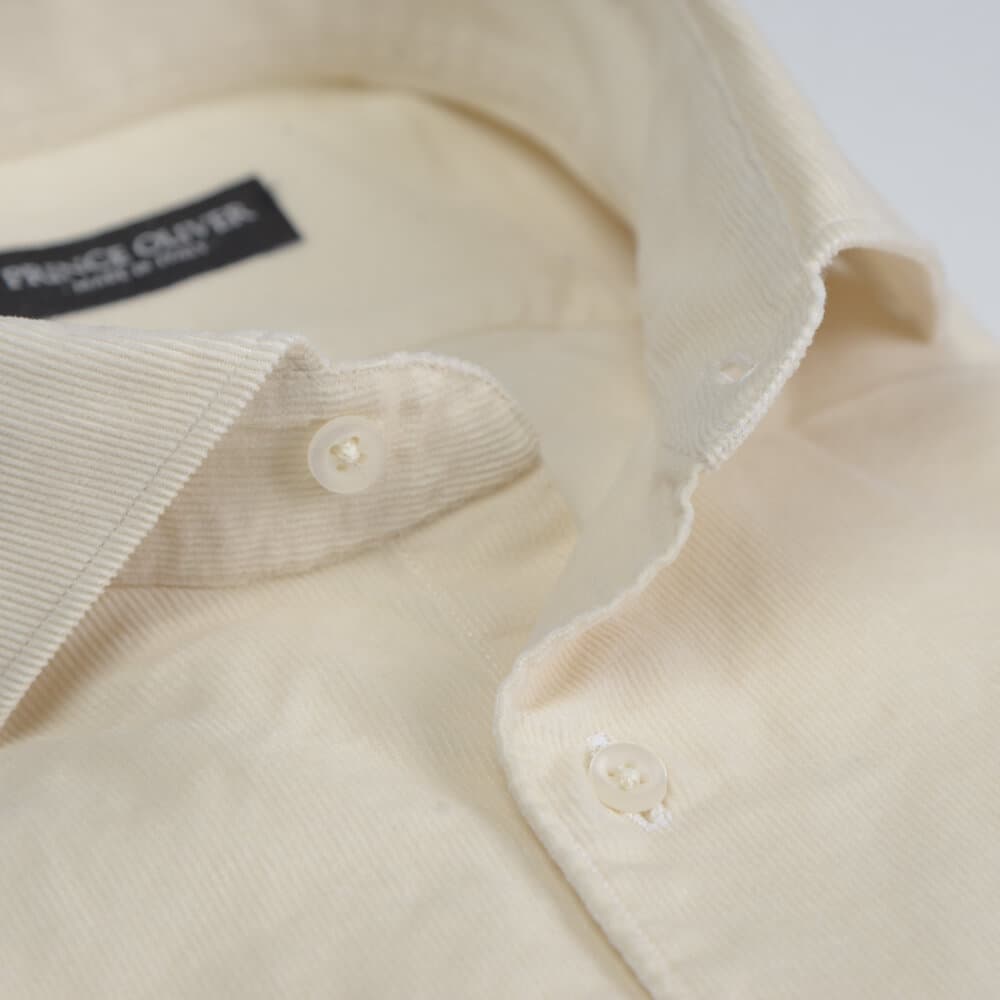 Superior Πουκάμισο Κοτλέ Εκρού (Modern Fit) 100% Fine Cotton New Arrival