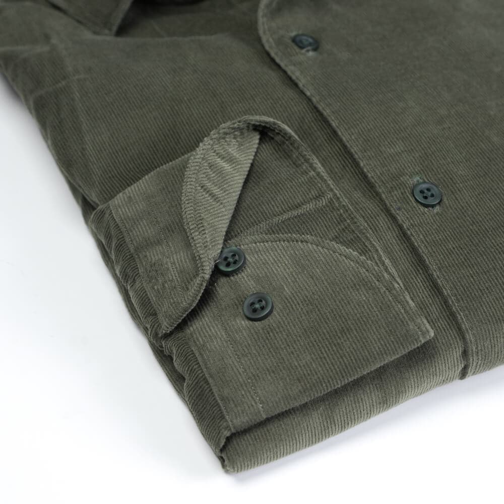 Superior Πουκάμισο Κοτλέ Πράσινο (Modern Fit) 100% Fine Cotton New Arrival