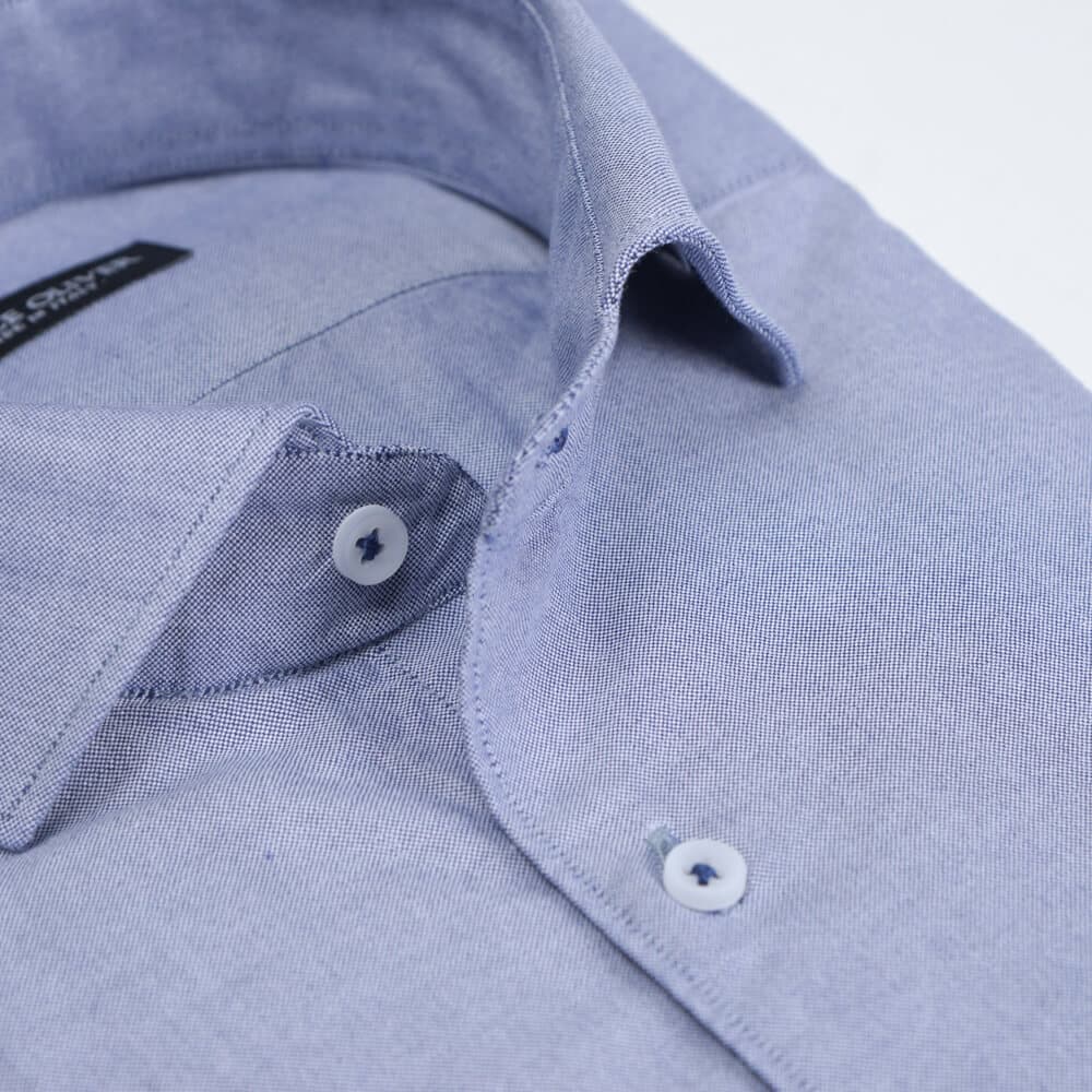 Superior Πουκάμισο Μπλε 100% Fine Cotton (Modern Fit) New Arrival