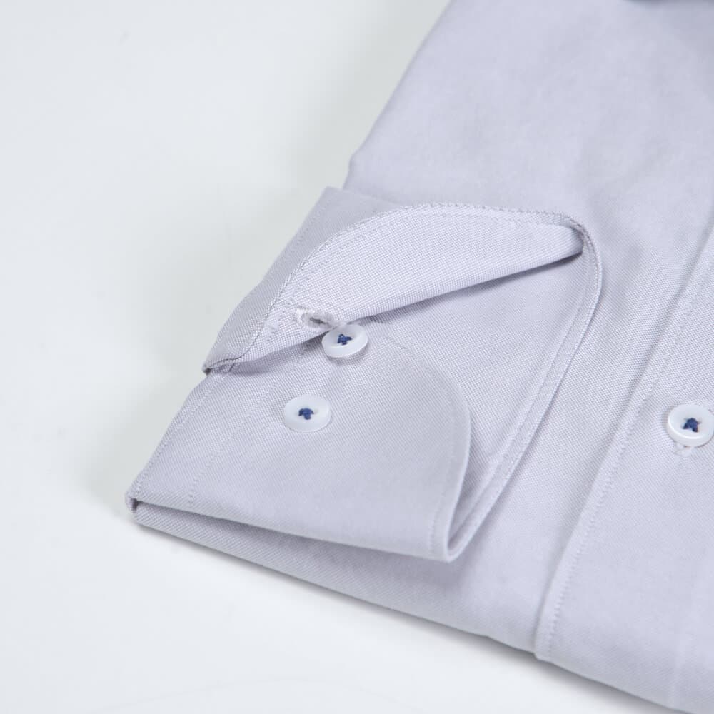 Superior Πουκάμισο Γκρι Ανοιχτό 100% Fine Cotton (Modern Fit) New Arrival