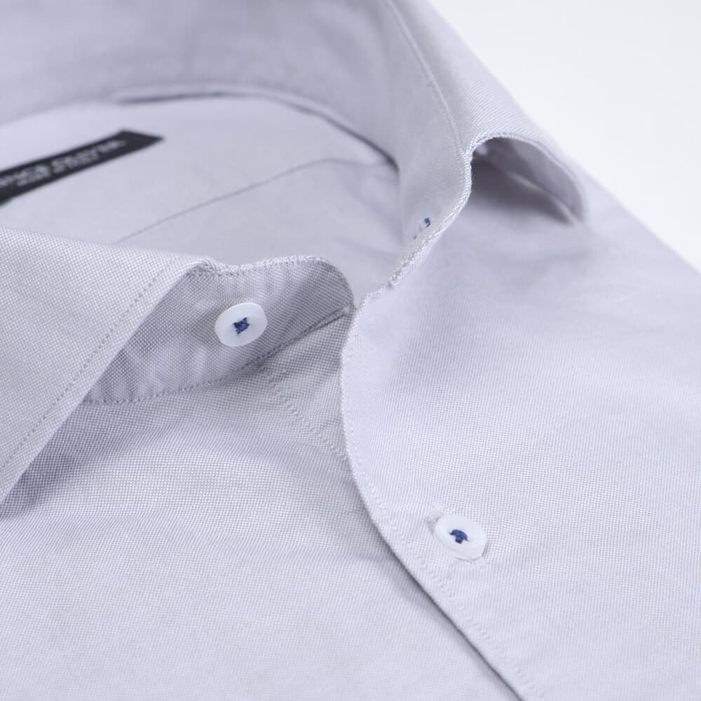 Superior Πουκάμισο Γκρι Ανοιχτό 100% Fine Cotton (Modern Fit) New Arrival