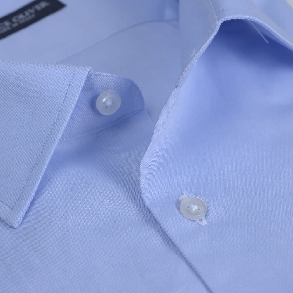 Superior Πουκάμισο Σιέλ 100% Fine Cotton (Modern Fit) New Arrival