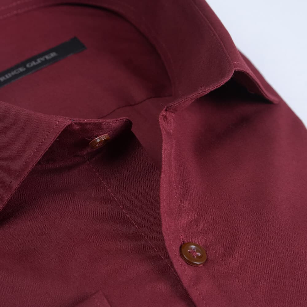 Πουκάμισο Μπορντώ (Modern Fit) New Arrival