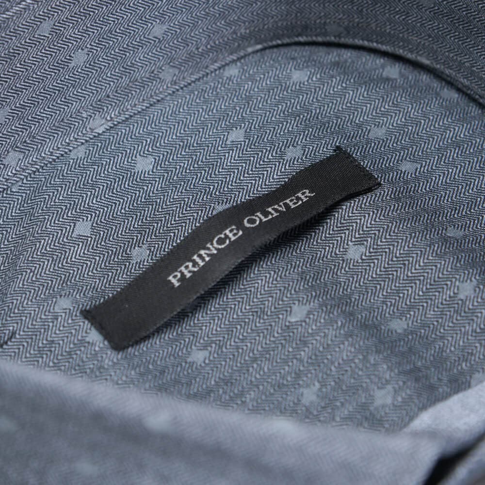 Πουκάμισο Γκρι Με Μικροσχέδιο (Modern Fit) New Arrival