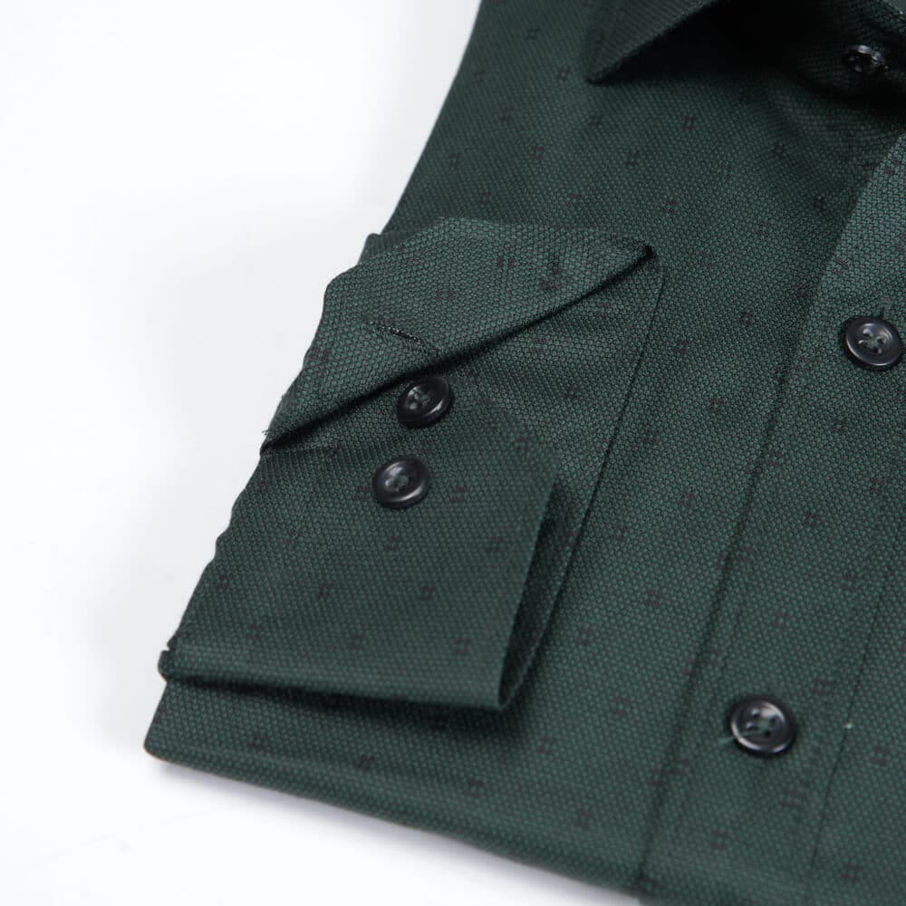 Πουκάμισο Πράσινο Με Μικροσχέδιο (Modern Fit)