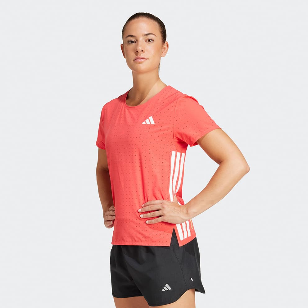 Γυναικεία αθλητικά μπλουζάκια Adidas Κόκκινο