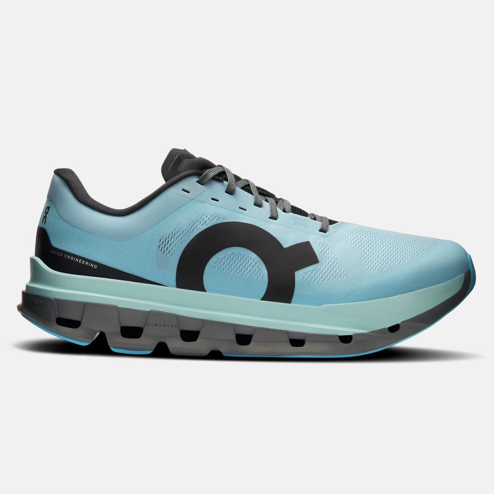 Men's Running Shoes On Blue