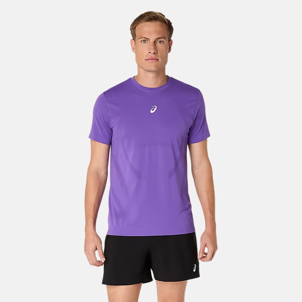 Ανδρικά αθλητικά μπλουζάκια ASICS Μωβ