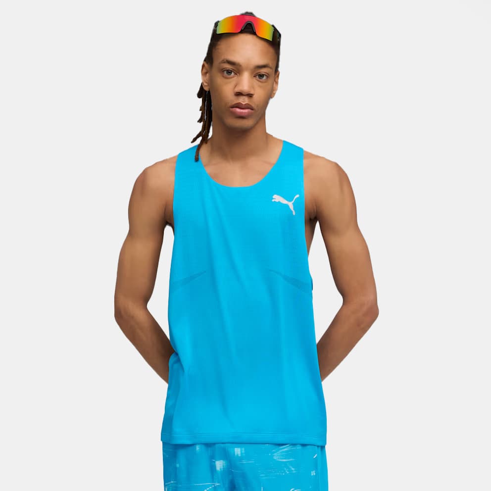 Ανδρικά αθλητικά μπλουζάκια Puma Μπλε